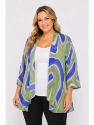 plus size ζακετα κοντομανικη morena spain sh-64930-26ca