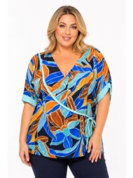 plus size μπλουζα κοντομανικη morena spain sh-31288-26bl
