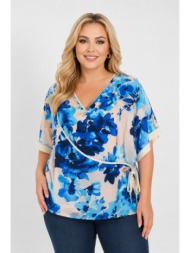 plus size μπλουζα κοντομανικη morena spain sh-31288-26bl