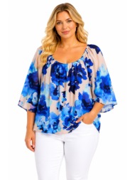 plus size μπλουζα κοντομανικη morena spain sh-31391-26bl