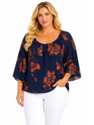 plus size μπλουζα κοντομανικη morena spain sh-31391-26bl