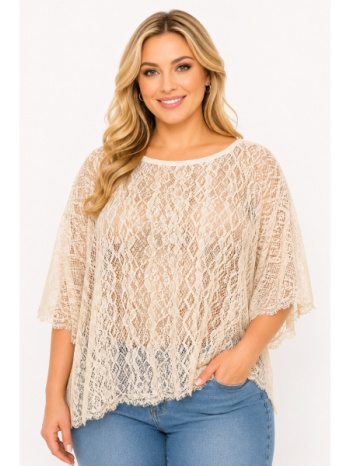 plus size μπλουζα τρουακαρ morena spain sh-31299-26bl