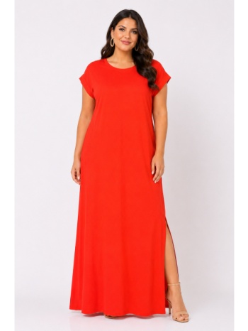 plus size φορεμα maxi κοντομανικο morena spain sh-92036-26dr