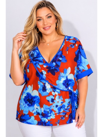 plus size μπλουζα κοντομανικη morena spain sh-31288-26bl