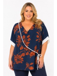 plus size μπλουζα κοντομανικη morena spain sh-31288-26bl