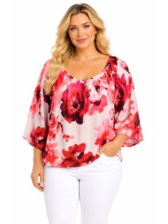 plus size μπλουζα κοντομανικη morena spain sh-31391-26bl