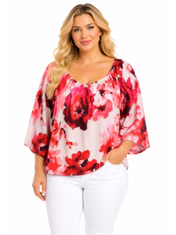 plus size μπλουζα κοντομανικη morena spain sh-31391-26bl
