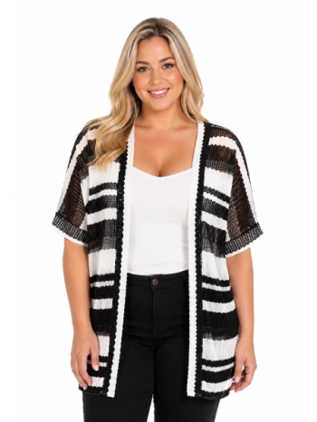 plus size ζακετα κοντομανικη morena spain sh-64928-26ca