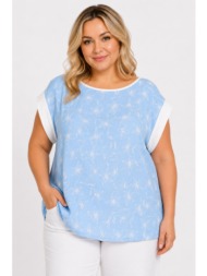 plus size μπλουζα αμανικη morena spain sh-31412-26bl