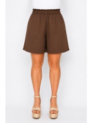 plus size βερμουδα λινh morena spain sh-52457-26so