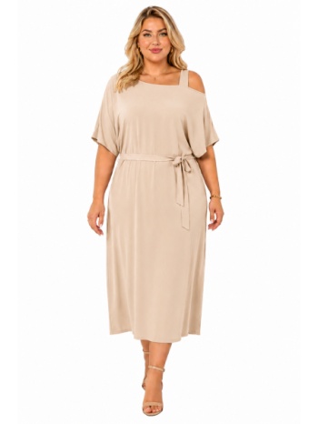 plus size φορεμα maxi κοντομανικο morena spain sh-92972-26dr