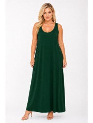 plus size φορεμα maxi αμανικο morena spain sh-92107-26dr