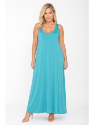 plus size φορεμα maxi αμανικο morena spain sh-92107-26dr