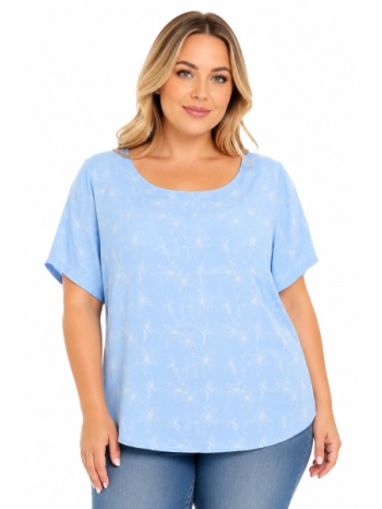plus size μπλουζα κοντομανικη morena spain sh-31782-26bl