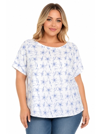 plus size μπλουζα κοντομανικη morena spain sh-31782-26bl