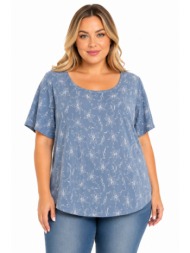 plus size μπλουζα κοντομανικη morena spain sh-31782-26bl