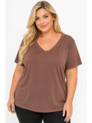 plus size μπλουζα κοντομανικη morena spain sh-31710-26bl