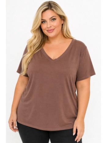 plus size μπλουζα κοντομανικη morena spain sh-31710-26bl