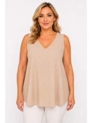 plus size μπλουζα αμανικη morena spain sh-31562-26bl