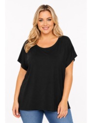 plus size μπλουζα κοντομανικη morena spain sh-55240-1-26bl