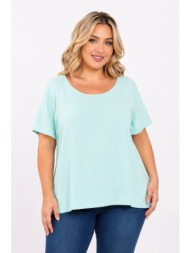 plus size μπλουζα κοντομανικη morena spain sh-31493-26bl