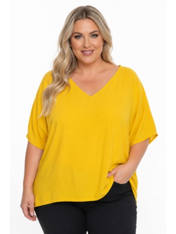 plus size μπλουζα κοντομανικη morena spain sh-31720-26bl