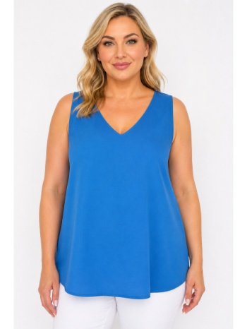 plus size μπλουζα αμανικη morena spain sh-31562-26bl