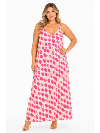 plus size φορεμα maxi τιραντε morena spain sh-92120-26sk