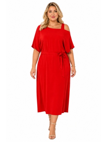 plus size φορεμα maxi κοντομανικο morena spain sh-92972-26dr