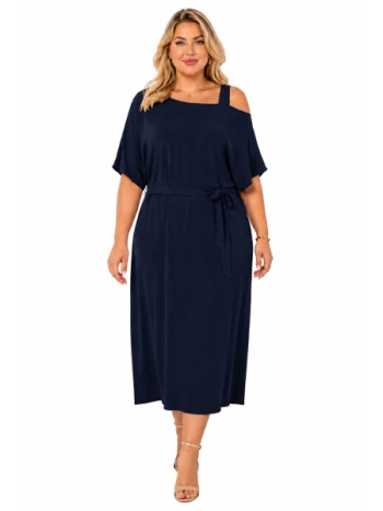 plus size φορεμα maxi κοντομανικο morena spain sh-92972-26dr