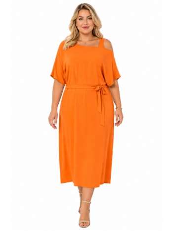 plus size φορεμα maxi κοντομανικο morena spain sh-92972-26dr