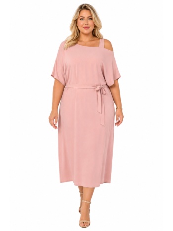 plus size φορεμα maxi κοντομανικο morena spain sh-92972-26dr