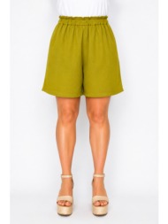 plus size βερμουδα λινh morena spain sh-52457-26so