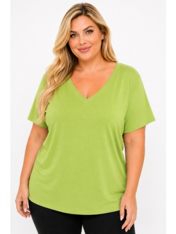 plus size μπλουζα κοντομανικη morena spain sh-31710-26bl