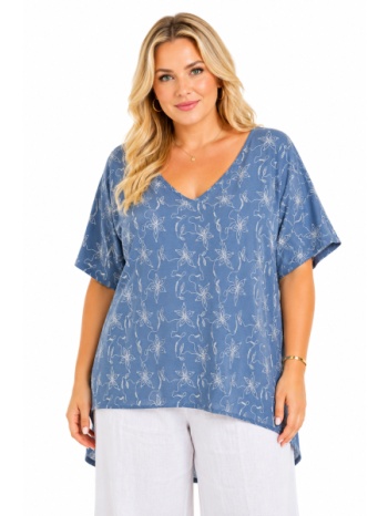 plus size μπλουζα κοντομανικη morena spain sh-31494-26bl