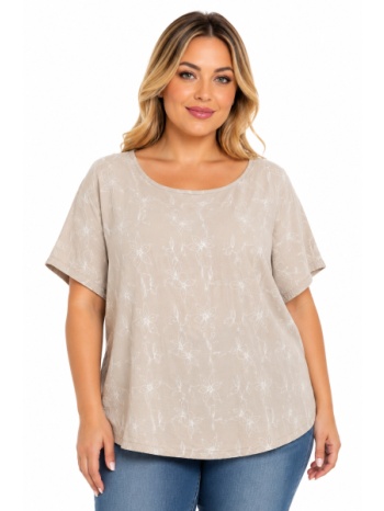 plus size μπλουζα κοντομανικη morena spain sh-31782-26bl