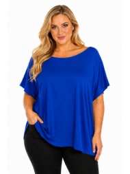 plus size μπλουζα κοντομανικη morena spain sh-31434-26bl