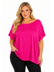 plus size μπλουζα κοντομανικη morena spain sh-31434-26bl