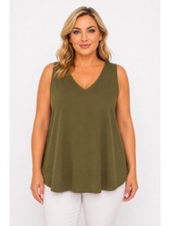 plus size μπλουζα αμανικη morena spain sh-31562-26bl