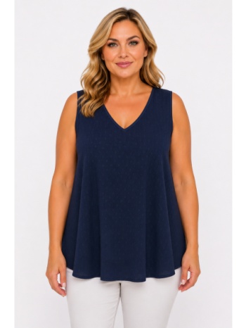 plus size μπλουζα αμανικη morena spain sh-31498-26bl