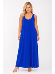 plus size φορεμα maxi αμανικο morena spain sh-92107-26dr