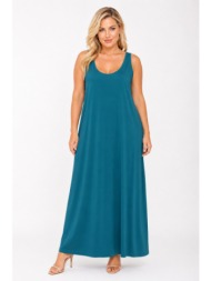 plus size φορεμα maxi αμανικο morena spain sh-92107-26dr