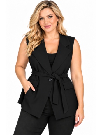 plus size γιλεκο αμανικο morena spain wh-61973-27ve