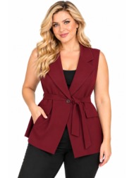 plus size γιλεκο αμανικο morena spain wh-61973-27ve