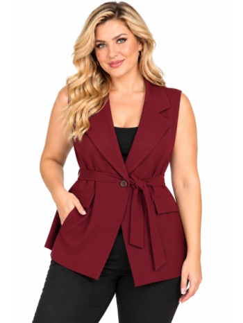 plus size γιλεκο αμανικο morena spain wh-61973-27ve