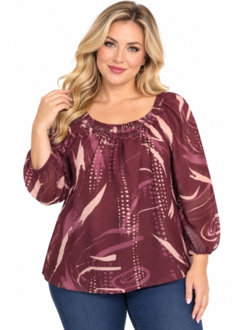 plus size μπλουζα τρουακαρ morena spain wh-31625-27bl
