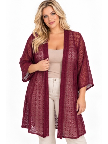 plus size ζακετα κοντομανικη morena spain wh-64976-27ca