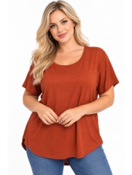 plus size μπλουζα κοντομανικη morena spain wh-31604-27bl