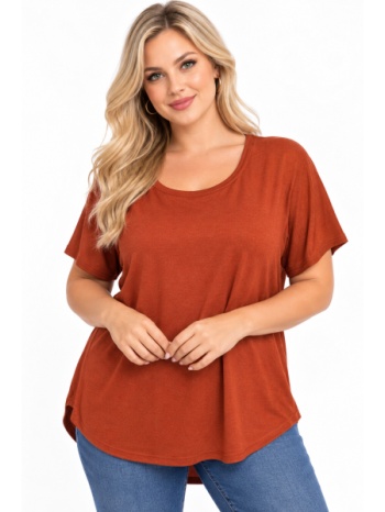 plus size μπλουζα κοντομανικη morena spain wh-31604-27bl