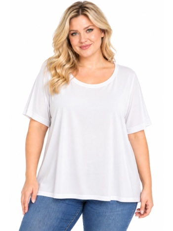 plus size μπλουζα κοντομανικη morena spain wh-31604-27bl
